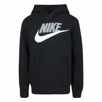 Jungen Sweater mit Kapuze Nike Club Hbr Schwarz