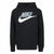 Jungen Sweater mit Kapuze Nike Club Hbr Schwarz
