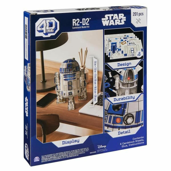 Konstruktionsspiel Star Wars R2-D2 201 Stücke 19 x 18,6 x 28 cm Weiß Bunt