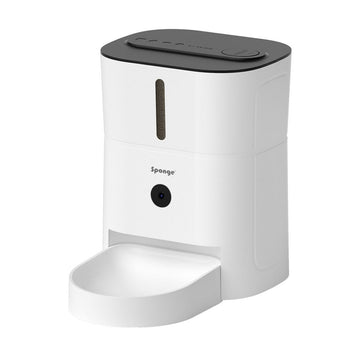 Futternapf für Katzen Sponge Weiß Schwarz Kunststoff