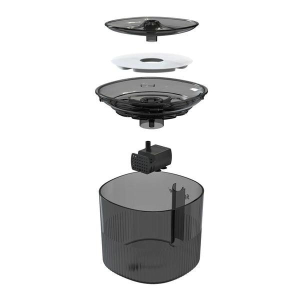 Futternapf für Katzen Sponge Schwarz Kunststoff