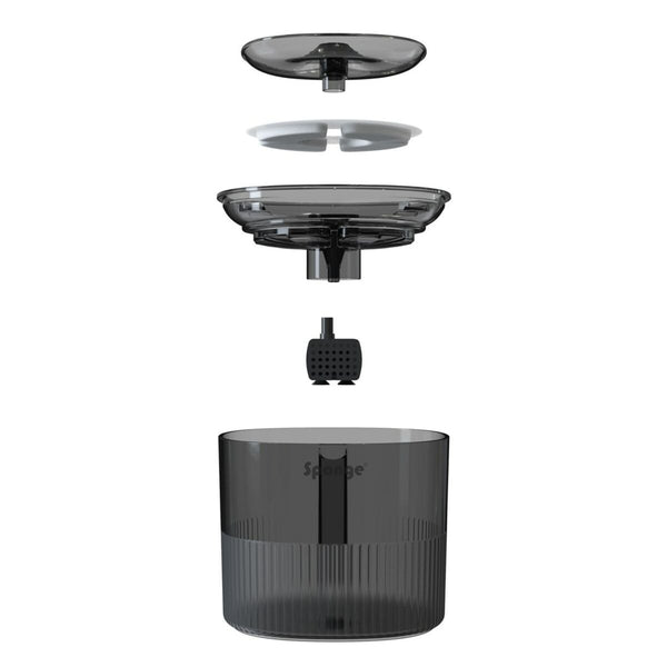 Futternapf für Katzen Sponge Schwarz Kunststoff