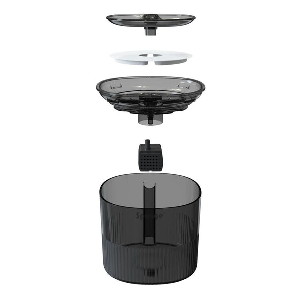 Futternapf für Katzen Sponge Schwarz Kunststoff