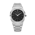 Herrenuhr D1 Milano ULTRA THIN SILVER Silberfarben (Ø 40 mm)