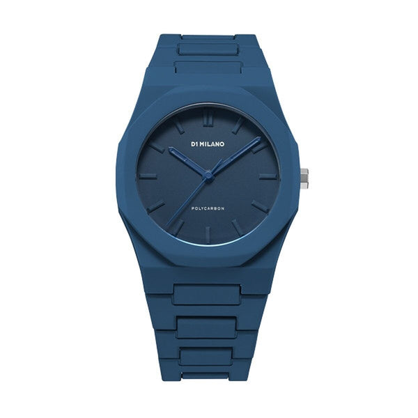 Herrenuhr D1 Milano POLYCARBON NAVY BLUE - COLOR BLOCK EDITION (Ø 40,5 mm)
