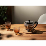 Teekanne Bodum Grau 1 L Glas Edelstahl