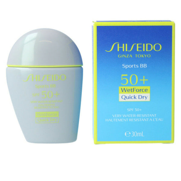Feuchtigkeitscreme mit Farbe Sports BB Shiseido SPf 50+ Very Dark (30 ml)