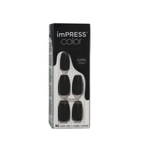 Falsche Nägel Kiss imPRESS color Schwarz 30 Stücke (30 Stück)