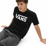 Herren Kurzarm-T-Shirt Vans Mn Classic Weiß Schwarz