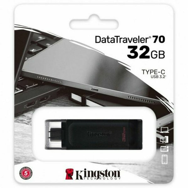 USB Pendrive Kingston DT70/128GB Schwarz 128 GB