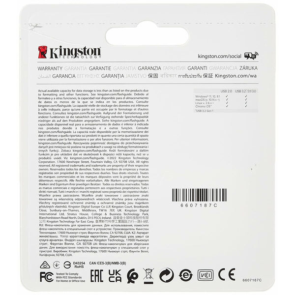 USB Pendrive Kingston DTMC3G2/256GB Silberfarben 256 GB