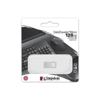 Pendrive Kingston DTMC3G2/128GB Schwarz Silberfarben 128 GB