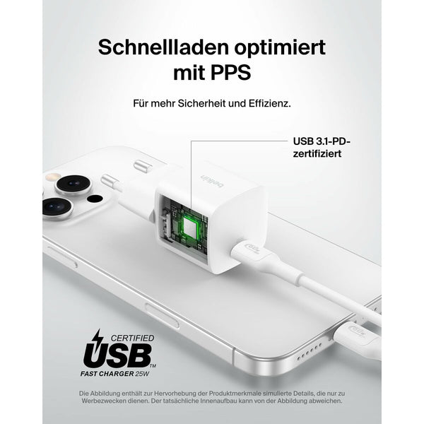 USB auf Lightning Verbindungskabel Belkin WCA012KQWH Weiß