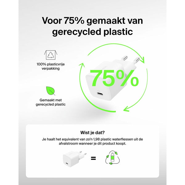 USB auf Lightning Verbindungskabel Belkin WCA012KQWH Weiß