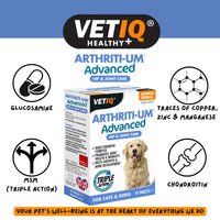 Nahrungsergänzungsmittel und Vitamine Mark & Chappell VETIQ ARTHRITI-UM ADVANCED