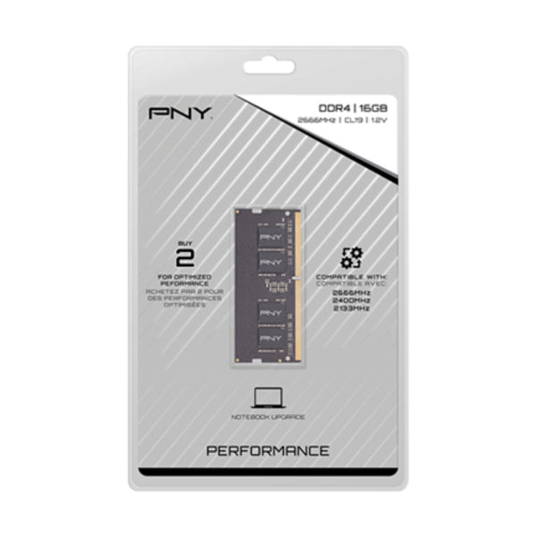 RAM Speicher PNY MN16GSD42666 16 GB DDR4 2666 Mhz CL19 16 GB DDR4 2666 MHz CL19 SODIMM