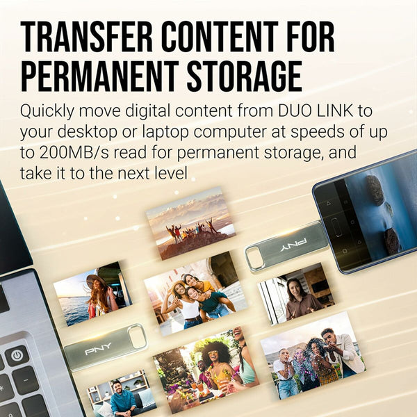 USB Pendrive PNY P-FDI128DULINKTYC-GE