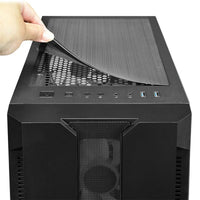 ATX/mATX Semi-Tower Gehäuse Chieftec GS-01B-OP Weiß Schwarz