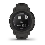 Smartwatch GARMIN Instinct 2 Solar Dunkelgrau 0,79" Schwarz Graphit