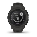 Smartwatch GARMIN Instinct 2 Solar Dunkelgrau 0,79" Schwarz Graphit