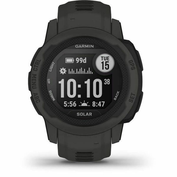 Smartwatch GARMIN Instinct 2 Solar Dunkelgrau 0,79" Schwarz Graphit