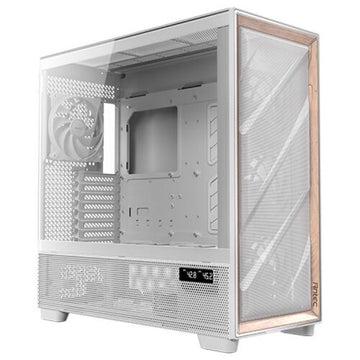 ATX Semi-Tower Gehäuse Antec FLUX PRO White EUV Weiß Holz