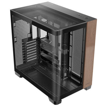 ATX Semi-Tower Gehäuse Antec C8 Curve Wood Schwarz Durchsichtig Holz