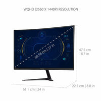 Monitor ViewSonic VX2718-2KPC-MHD 27" LED Wölbung 165 Hz VA Flicker free