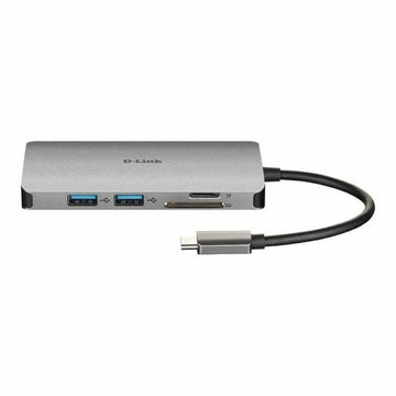 Hub USB C D-Link Silberfarben 100 W