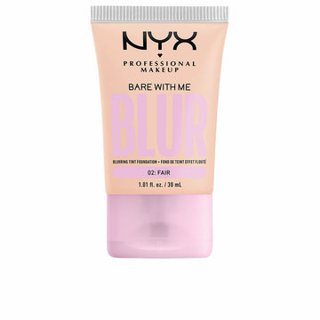 Fluid Makeup Basis NYX Bare With Me Blur Nº 02 Fair Nº 02-Fair 30 ml