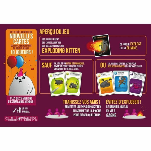 Tischspiel Asmodee Exploding Kittens: Festive Edition