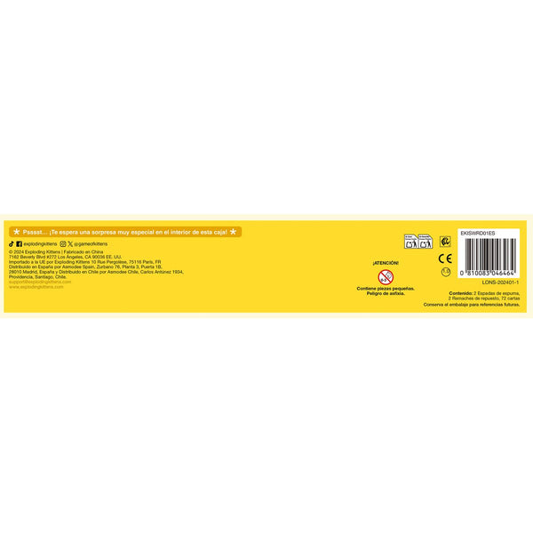 Tischspiel Asmodee Vamos a pegarnos con espadas de mentira