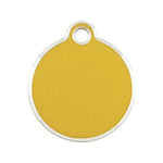 Identifikationsschild für Halsband Imarc Circle Gelb Gold