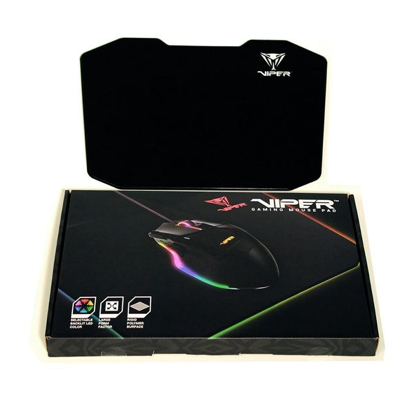 Mousepad Patriot Memory Viper Schwarz Schwarzweiß