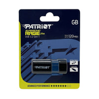 USB Pendrive Patriot Memory Supersonic Rage Lite Schwarz Schwarz/Blau 64 GB