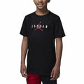 Kurzarm-T-Shirt für Kinder Jordan Jumpman Sustainable Schwarz