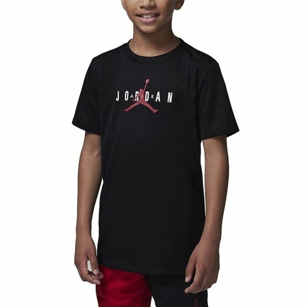 Kurzarm-T-Shirt für Kinder Jordan Jumpman Sustainable Schwarz