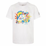Kurzarm-T-Shirt für Kinder Nike Sport Splash  Weiß
