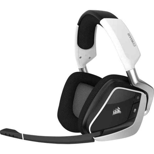 Bluetooth Kopfhörer mit Mikrofon Corsair VOID RGB ELITE Weiß Wireless