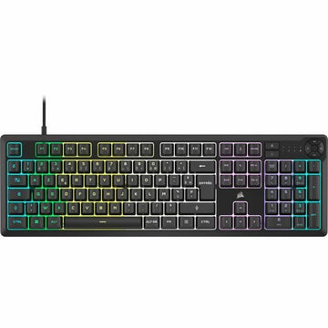 Tastatur Corsair K55 Core RGB Schwarz AZERTY