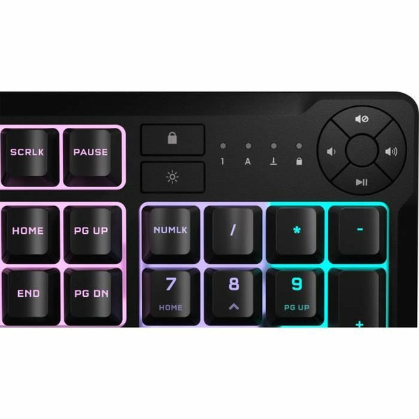 Tastatur Corsair K55 Core RGB Schwarz AZERTY