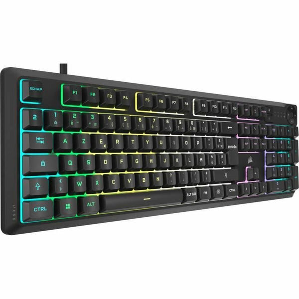 Tastatur Corsair K55 Core RGB Schwarz AZERTY