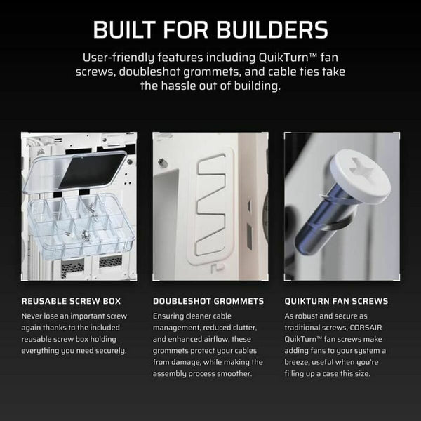 ATX Semi-Tower Gehäuse Corsair CC-9011299-WW Weiß Bunt