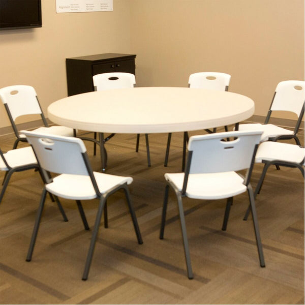 Beistelltisch Lifetime Creme 152 x 74 x 152 cm Stahl Kunststoff