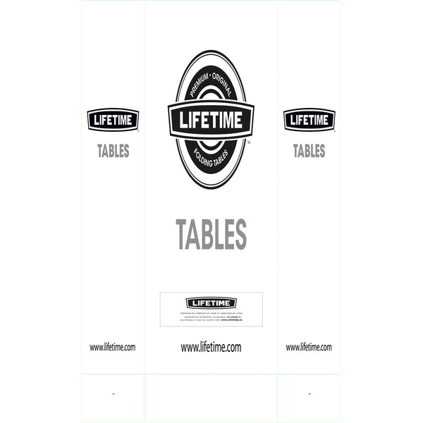 Table Klapptisch Lifetime 182 x 73,5 x 76 cm Stahl Kunststoff