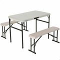 Tisch-Set mit Stühlen Lifetime Creme 106 x 61 x 74 cm