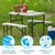 Tisch-Set mit Stühlen Lifetime Creme 106 x 61 x 74 cm