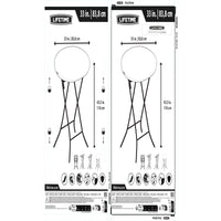 Beistelltisch Lifetime Creme 84 x 110 x 84 cm Stahl Kunststoff