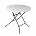 Table Klapptisch Lifetime Weiß kreisförmig Stahl Kunststoff 83 x 73,5 cm