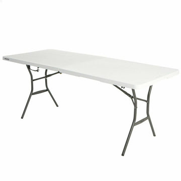 Table Klapptisch Lifetime Weiß rechteckig Stahl Kunststoff 185 x 76 x 74 cm